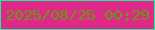 文字の大きさ：5、枠の色：1deea2、背景の色：df2988、文字の色：629c0f 無料ブログパーツのブログ時計
