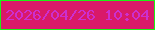 文字の大きさ：4、枠の色：1def15、背景の色：d91969、文字の色：cc2fd0 無料ブログパーツのブログ時計