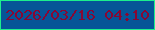 文字の大きさ：5、枠の色：1def8d、背景の色：065597、文字の色：880733 無料ブログパーツのブログ時計
