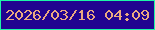 文字の大きさ：5、枠の色：1df4a7、背景の色：210390、文字の色：eaa980 無料ブログパーツのブログ時計
