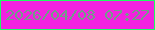 文字の大きさ：2、枠の色：1dfd60、背景の色：f222e0、文字の色：719d89 無料ブログパーツのブログ時計