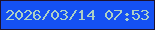 文字の大きさ：1、枠の色：1e122e、背景の色：1551f3、文字の色：acd0c5 無料ブログパーツのブログ時計