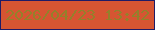 文字の大きさ：1、枠の色：1e1b66、背景の色：d65532、文字の色：94802b 無料ブログパーツのブログ時計