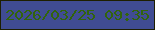 文字の大きさ：1、枠の色：1e1f01、背景の色：404c93、文字の色：32640b 無料ブログパーツのブログ時計