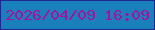 文字の大きさ：5、枠の色：1e2692、背景の色：1a80bb、文字の色：a9109e 無料ブログパーツのブログ時計