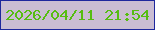 文字の大きさ：1、枠の色：1e279d、背景の色：cabdd3、文字の色：56bd11 無料ブログパーツのブログ時計