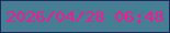 文字の大きさ：5、枠の色：1e295e、背景の色：467e93、文字の色：f61793 無料ブログパーツのブログ時計