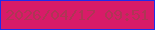 文字の大きさ：4、枠の色：1e2ceb、背景の色：d81b68、文字の色：af3555 無料ブログパーツのブログ時計