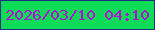 文字の大きさ：1、枠の色：1e3185、背景の色：0cdb58、文字の色：b30dd6 無料ブログパーツのブログ時計