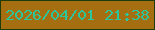 文字の大きさ：2、枠の色：1e3b0b、背景の色：a56e11、文字の色：2dc69a 無料ブログパーツのブログ時計