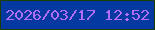 文字の大きさ：4、枠の色：1e3e01、背景の色：0539a2、文字の色：b26ef2 無料ブログパーツのブログ時計