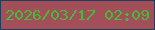 文字の大きさ：4、枠の色：1e3e5b、背景の色：a24f5a、文字の色：44bc39 無料ブログパーツのブログ時計