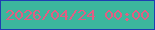 文字の大きさ：4、枠の色：1e3eb2、背景の色：3cb69d、文字の色：e15e83 無料ブログパーツのブログ時計