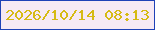 文字の大きさ：1、枠の色：1e41b7、背景の色：f6e9f4、文字の色：d6ba14 無料ブログパーツのブログ時計