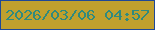 文字の大きさ：2、枠の色：1e4898、背景の色：c0a02e、文字の色：308a7e 無料ブログパーツのブログ時計