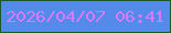 文字の大きさ：1、枠の色：1e5823、背景の色：548ae9、文字の色：db79fe 無料ブログパーツのブログ時計