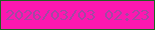 文字の大きさ：1、枠の色：1e6320、背景の色：fc18b0、文字の色：a348a3 無料ブログパーツのブログ時計