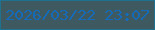 文字の大きさ：1、枠の色：1e728f、背景の色：3e5a60、文字の色：156bb7 無料ブログパーツのブログ時計