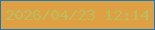 文字の大きさ：5、枠の色：1e78b4、背景の色：df9f43、文字の色：b5be61 無料ブログパーツのブログ時計