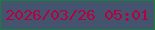 文字の大きさ：5、枠の色：1e7b40、背景の色：44546e、文字の色：b30141 無料ブログパーツのブログ時計