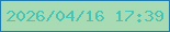 文字の大きさ：5、枠の色：1e7caf、背景の色：a8dab3、文字の色：49c4b4 無料ブログパーツのブログ時計