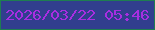 文字の大きさ：1、枠の色：1e7d51、背景の色：313e8e、文字の色：a82ee1 無料ブログパーツのブログ時計