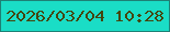 文字の大きさ：1、枠の色：1e8075、背景の色：1addc6、文字の色：44450c 無料ブログパーツのブログ時計