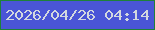 文字の大きさ：4、枠の色：1e813a、背景の色：4a55d7、文字の色：d3d8df 無料ブログパーツのブログ時計