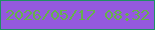 文字の大きさ：1、枠の色：1e8f64、背景の色：9459de、文字の色：66b14c 無料ブログパーツのブログ時計