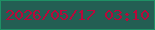 文字の大きさ：3、枠の色：1e9065、背景の色：235e53、文字の色：b9083a 無料ブログパーツのブログ時計