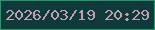 文字の大きさ：5、枠の色：1e9c63、背景の色：10393b、文字の色：bea3a9 無料ブログパーツのブログ時計