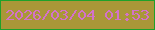 文字の大きさ：1、枠の色：1ea12a、背景の色：a99738、文字の色：d372c9 無料ブログパーツのブログ時計