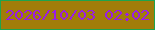 文字の大きさ：2、枠の色：1ea44d、背景の色：a17d09、文字の色：9a1de5 無料ブログパーツのブログ時計