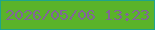 文字の大きさ：5、枠の色：1ea58b、背景の色：5ab32a、文字の色：826598 無料ブログパーツのブログ時計