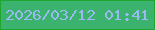 文字の大きさ：3、枠の色：1ea62e、背景の色：3cb26f、文字の色：9bbaf3 無料ブログパーツのブログ時計
