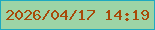文字の大きさ：5、枠の色：1ea9c0、背景の色：9dd4a6、文字の色：a84a09 無料ブログパーツのブログ時計