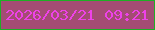 文字の大きさ：3、枠の色：1eaf25、背景の色：a44c74、文字の色：ee42e8 無料ブログパーツのブログ時計
