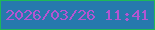 文字の大きさ：1、枠の色：1eb858、背景の色：2679ad、文字の色：b455d1 無料ブログパーツのブログ時計