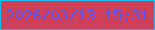 文字の大きさ：4、枠の色：1eb8f4、背景の色：d0405a、文字の色：5853ea 無料ブログパーツのブログ時計