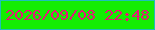 文字の大きさ：4、枠の色：1ebfb9、背景の色：14ed03、文字の色：e61779 無料ブログパーツのブログ時計