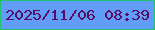 文字の大きさ：1、枠の色：1ec370、背景の色：619cf6、文字の色：570c61 無料ブログパーツのブログ時計