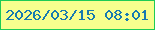 文字の大きさ：1、枠の色：1ecb55、背景の色：f7ff8e、文字の色：177ab0 無料ブログパーツのブログ時計