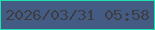 文字の大きさ：3、枠の色：1ee1b0、背景の色：445c83、文字の色：3e3d43 無料ブログパーツのブログ時計