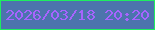 文字の大きさ：1、枠の色：1eed60、背景の色：4c74ad、文字の色：a764fe 無料ブログパーツのブログ時計
