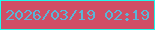 文字の大きさ：4、枠の色：1efaed、背景の色：d04e66、文字の色：58b6d8 無料ブログパーツのブログ時計