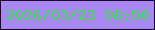 文字の大きさ：5、枠の色：1f0123、背景の色：a889f4、文字の色：37e051 無料ブログパーツのブログ時計