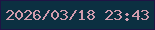 文字の大きさ：1、枠の色：1f1445、背景の色：0b3041、文字の色：d19cad 無料ブログパーツのブログ時計