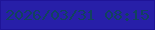 文字の大きさ：3、枠の色：1f1498、背景の色：271fa8、文字の色：12425e 無料ブログパーツのブログ時計