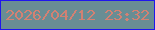 文字の大きさ：5、枠の色：1f16ed、背景の色：698d94、文字の色：d38173 無料ブログパーツのブログ時計