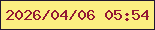 文字の大きさ：4、枠の色：1f1731、背景の色：fbef81、文字の色：931734 無料ブログパーツのブログ時計